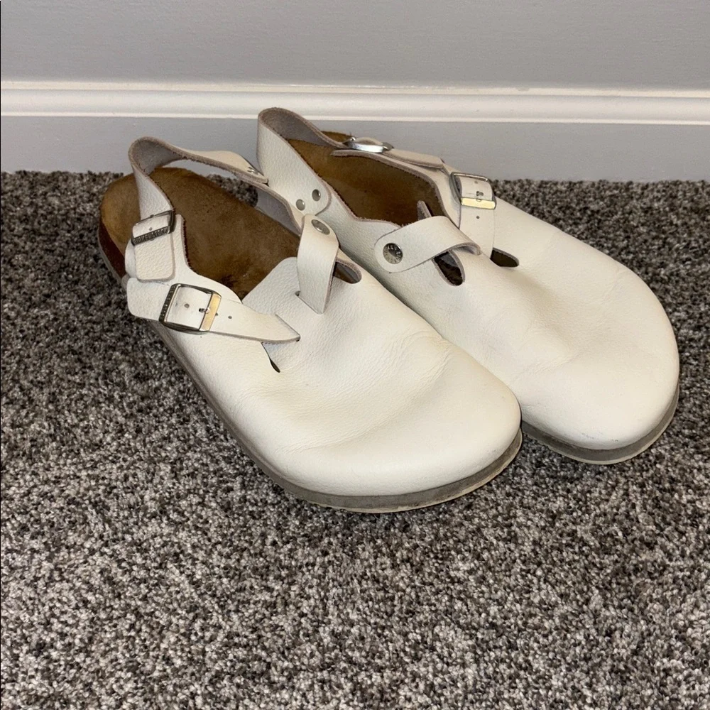 Birkenstock Tokio Super Grip Leather in White